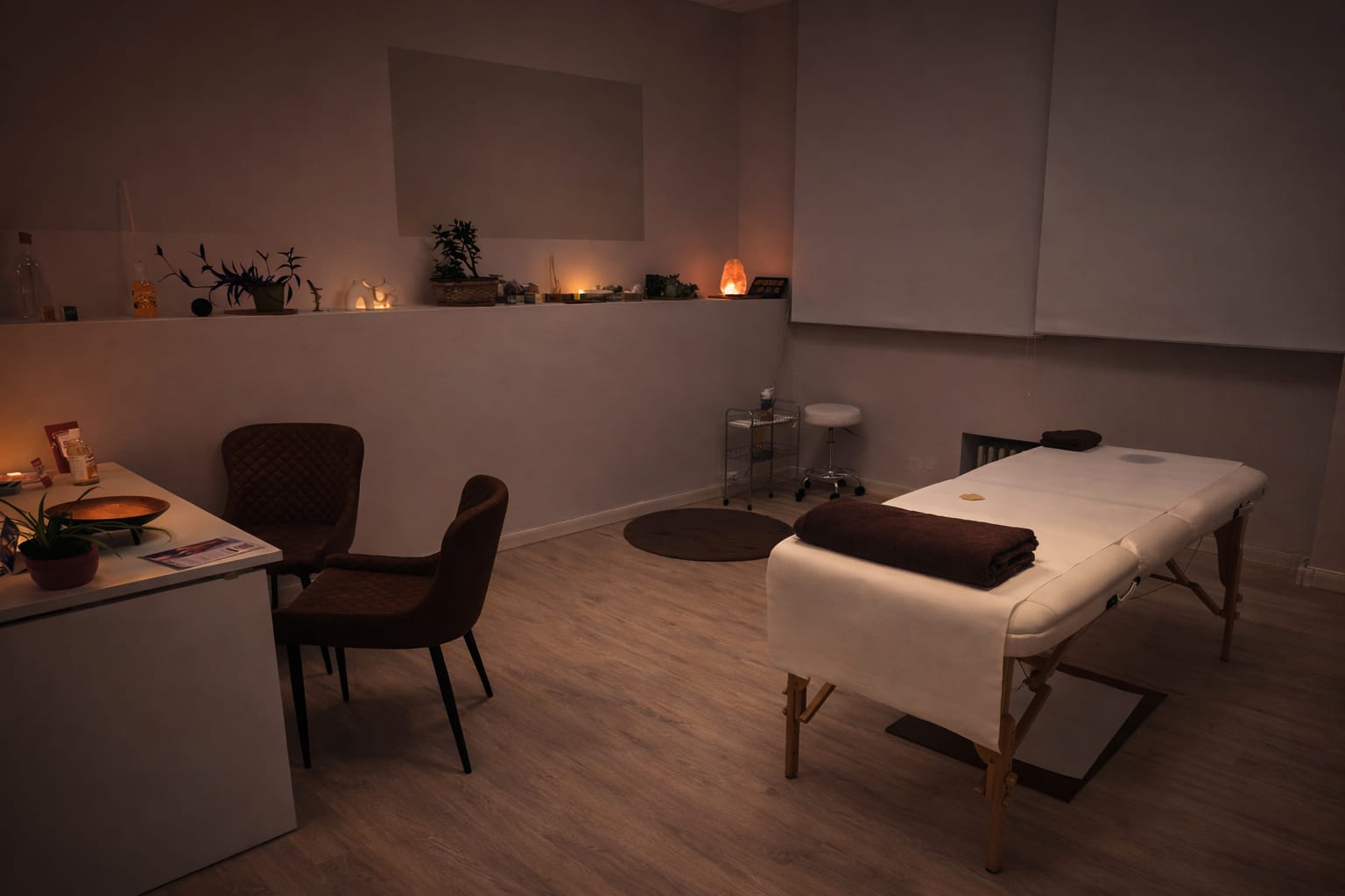 Stanza reale con lettino nello studio Oasi di Benessere